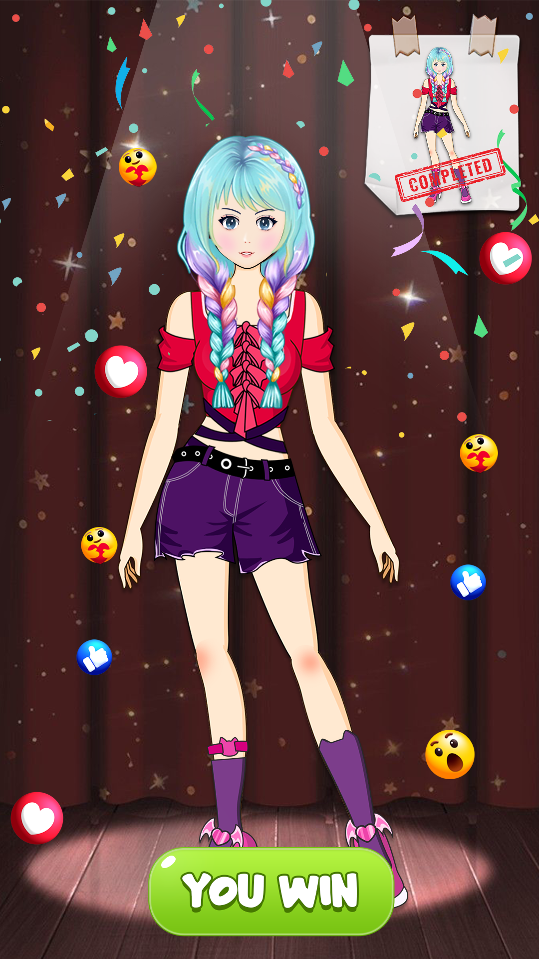 اسکرین شات 4 بازی Left Right Dress Up Challenge