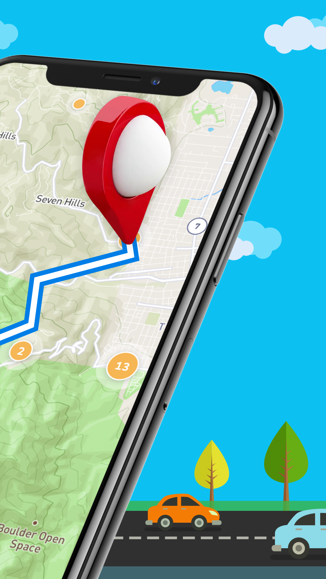 اسکرین شات 2 برنامه Maps, GPS & Driving Directions