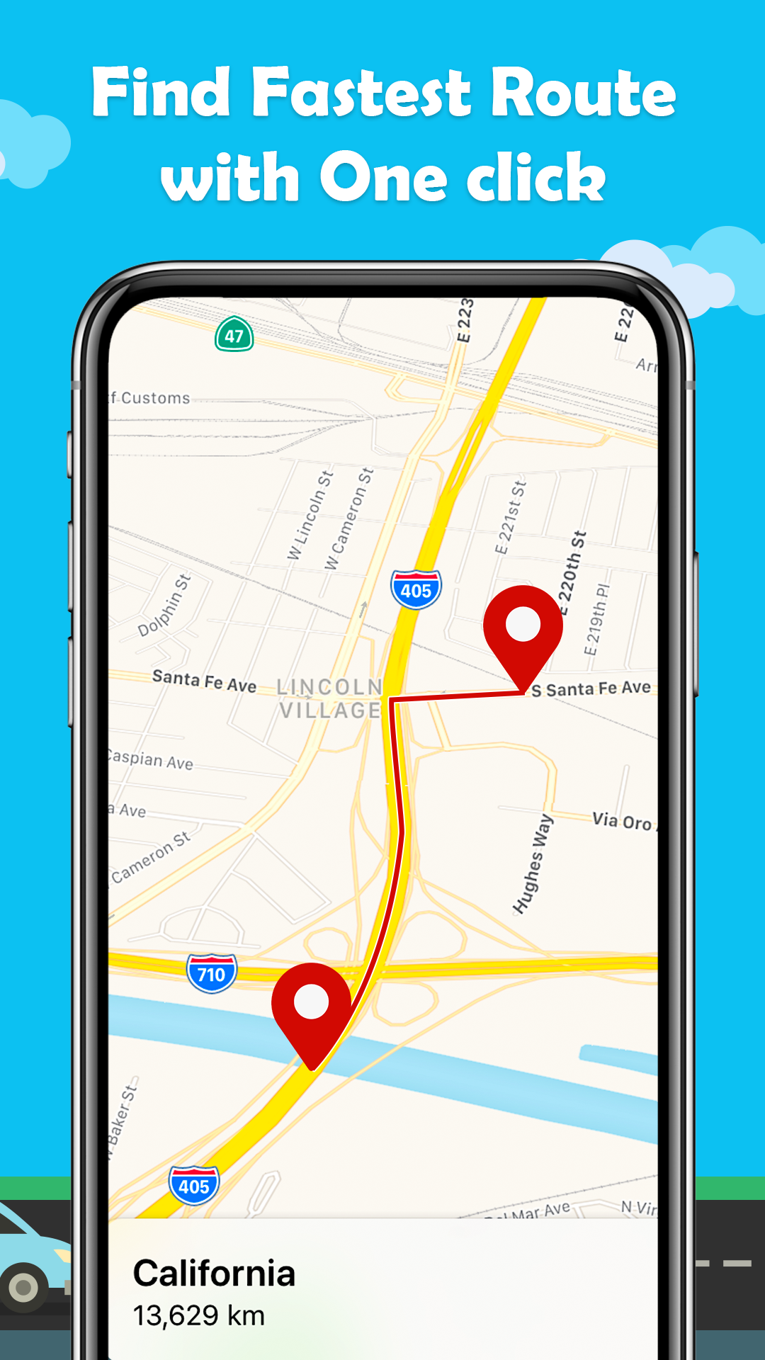 اسکرین شات 3 برنامه Maps, GPS & Driving Directions