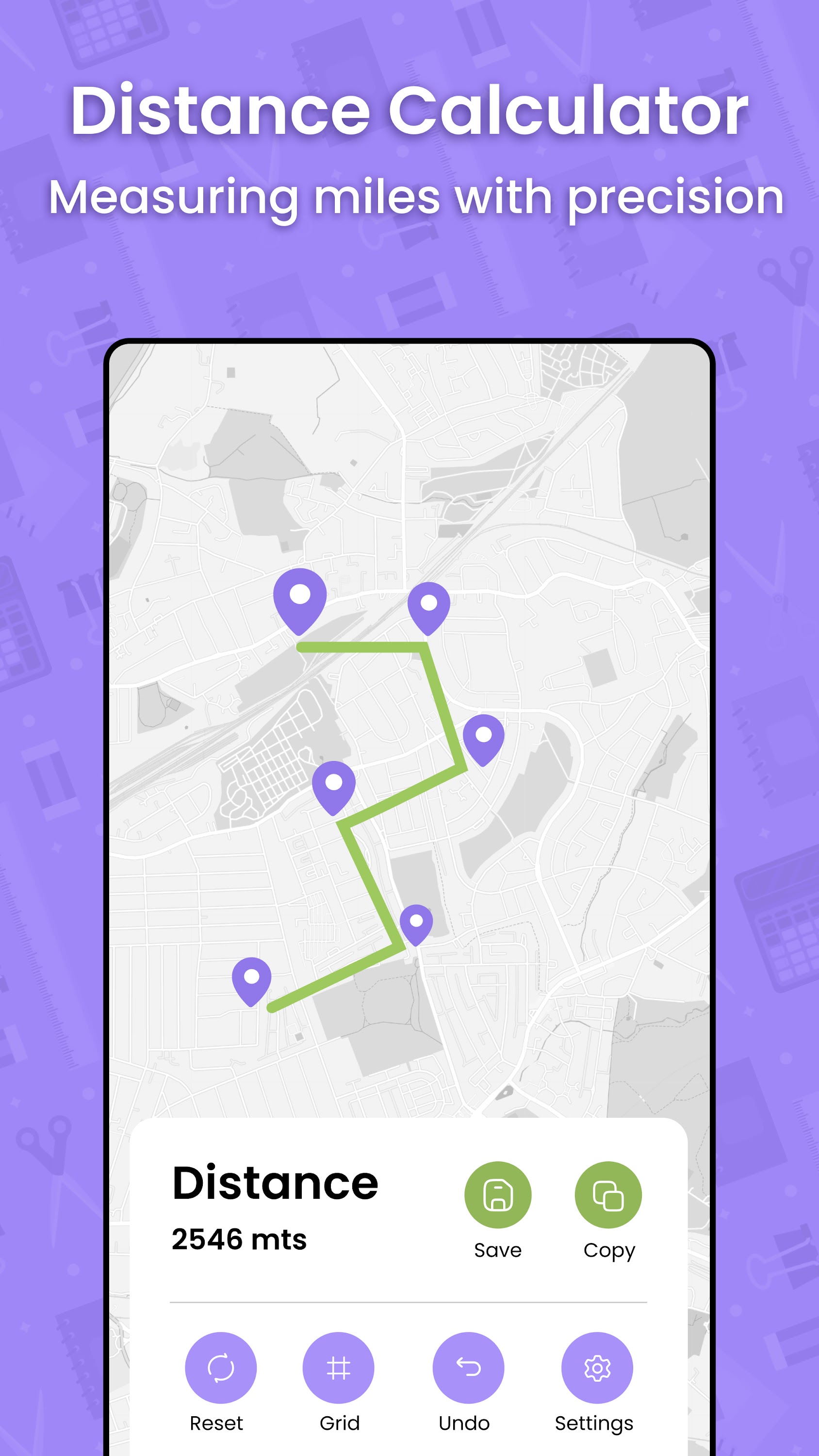 اسکرین شات 5 برنامه GPS Area Measure Calculator