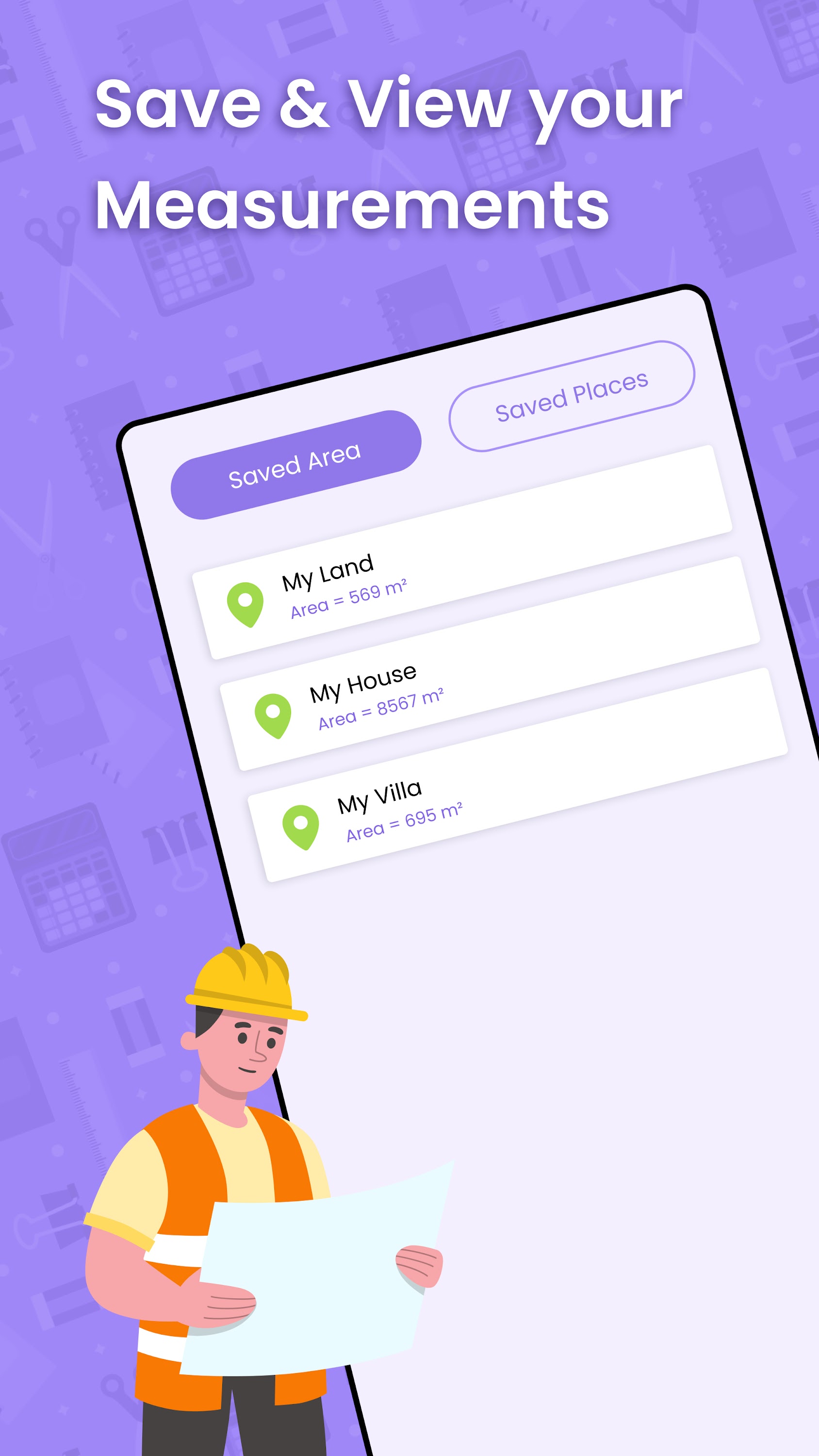 اسکرین شات 4 برنامه GPS Area Measure Calculator