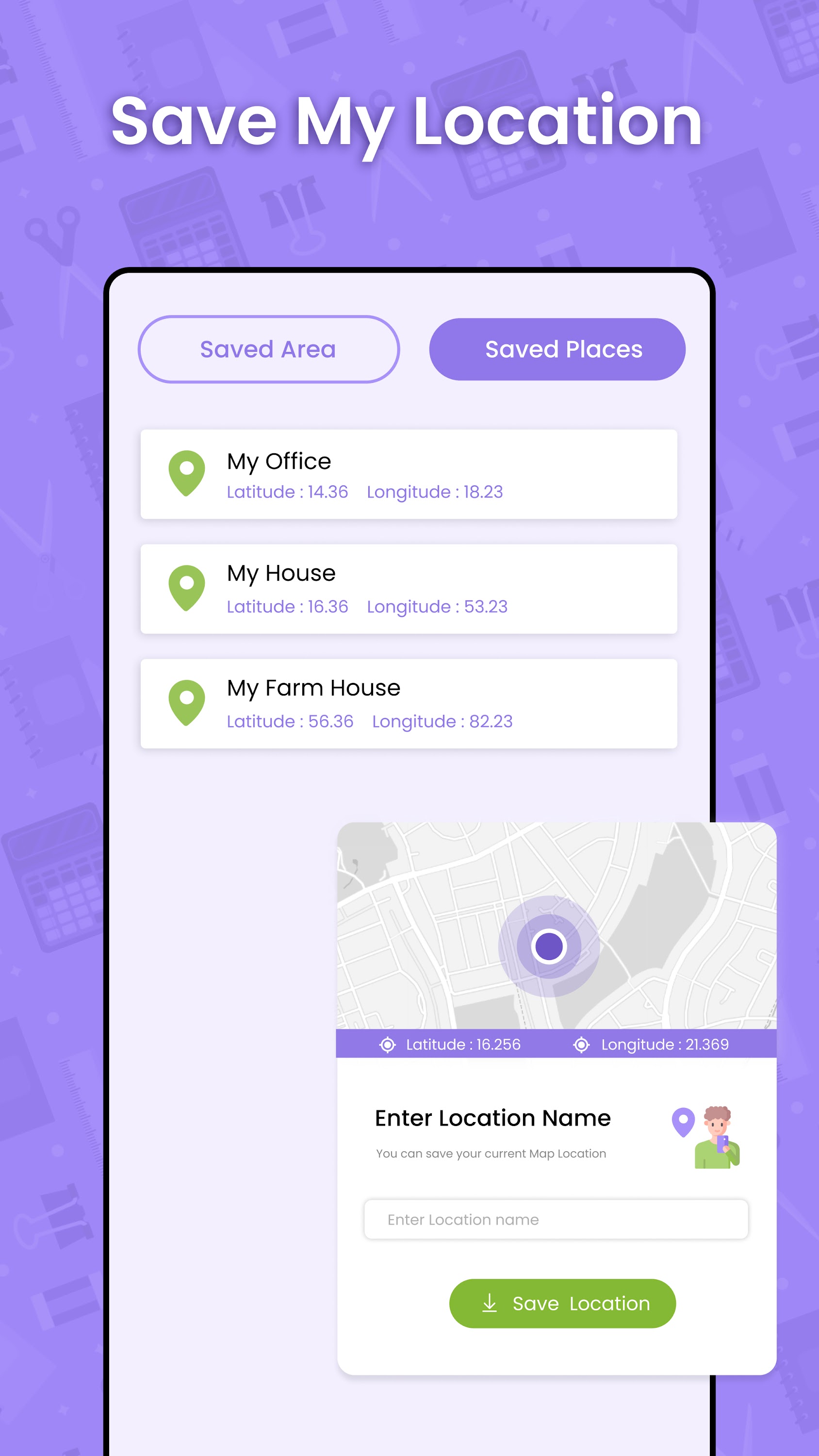 اسکرین شات 2 برنامه GPS Area Measure Calculator