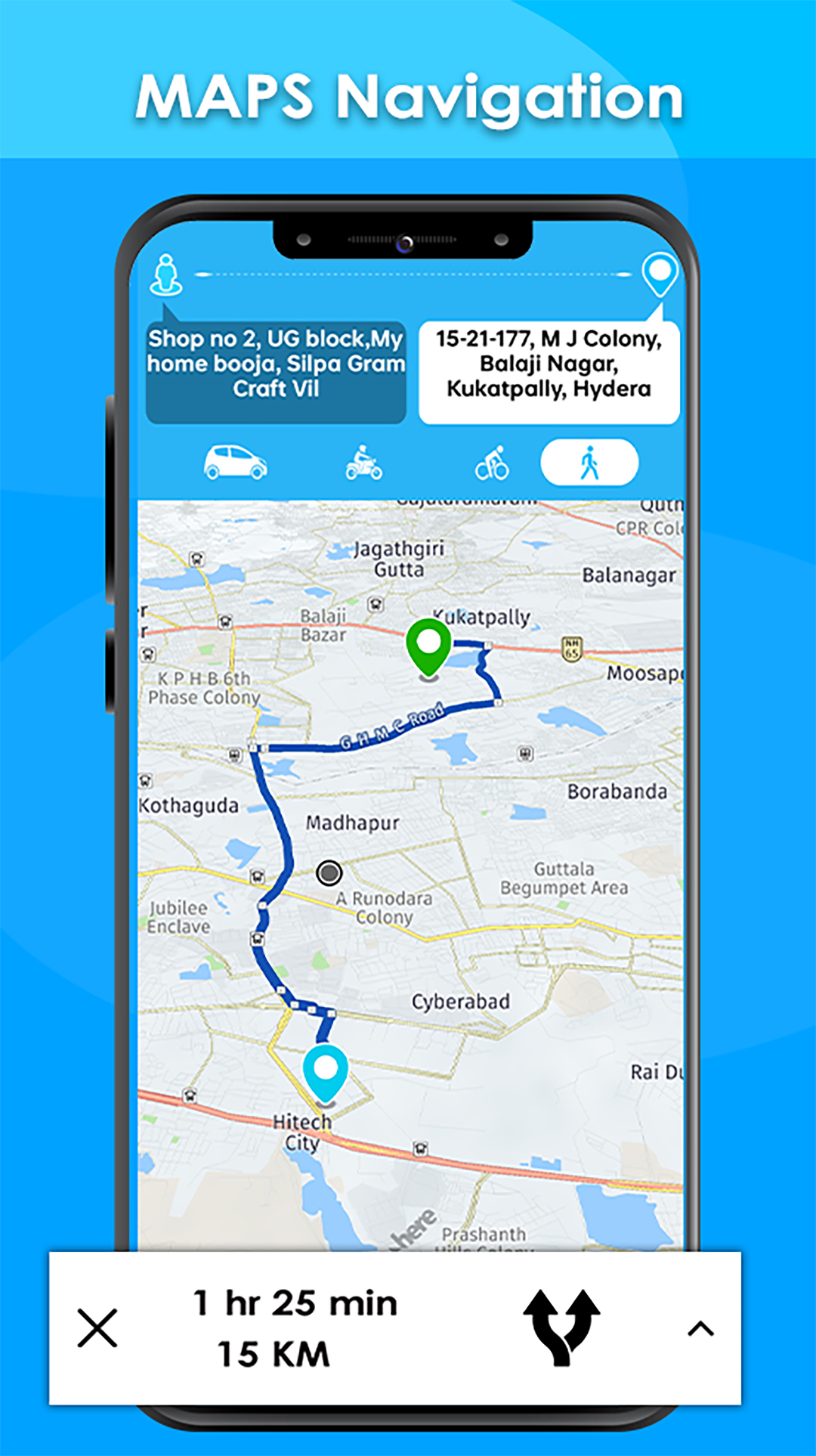 اسکرین شات 1 برنامه GPS Maps & Location Tools