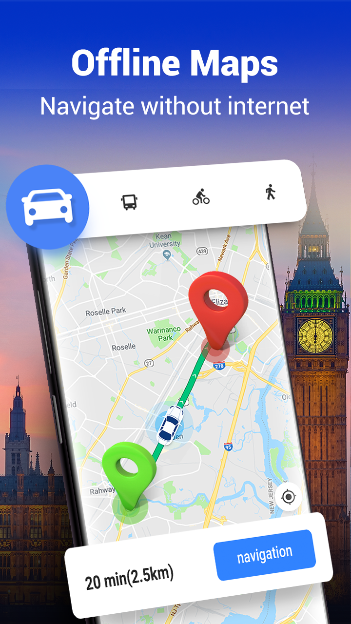اسکرین شات 2 برنامه GPS Navigation - Route Planner