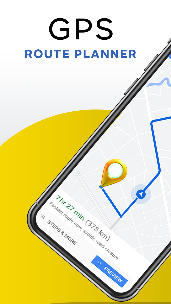 اسکرین شات 1 برنامه GPS Map Route Planner