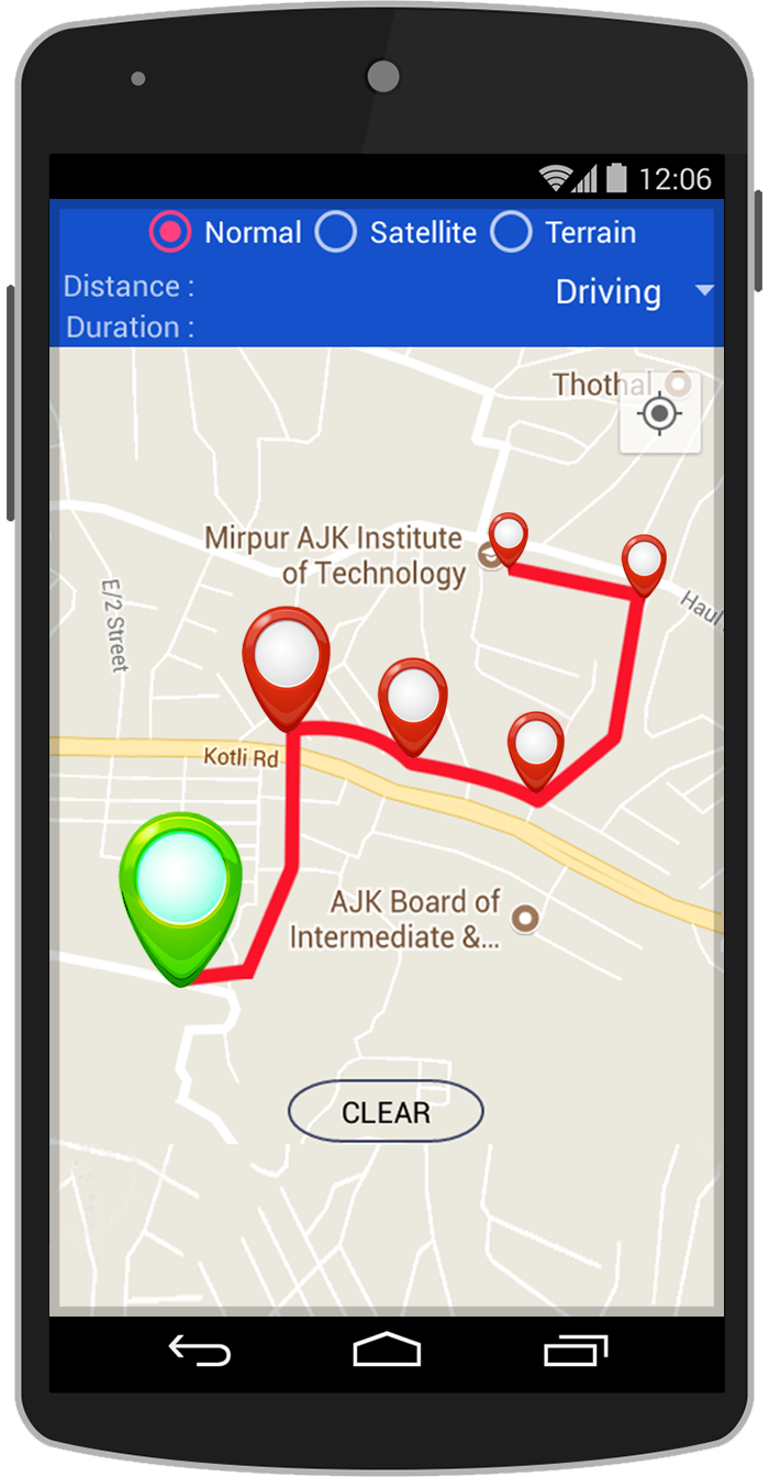 اسکرین شات 4 برنامه GPS Map Route Planner