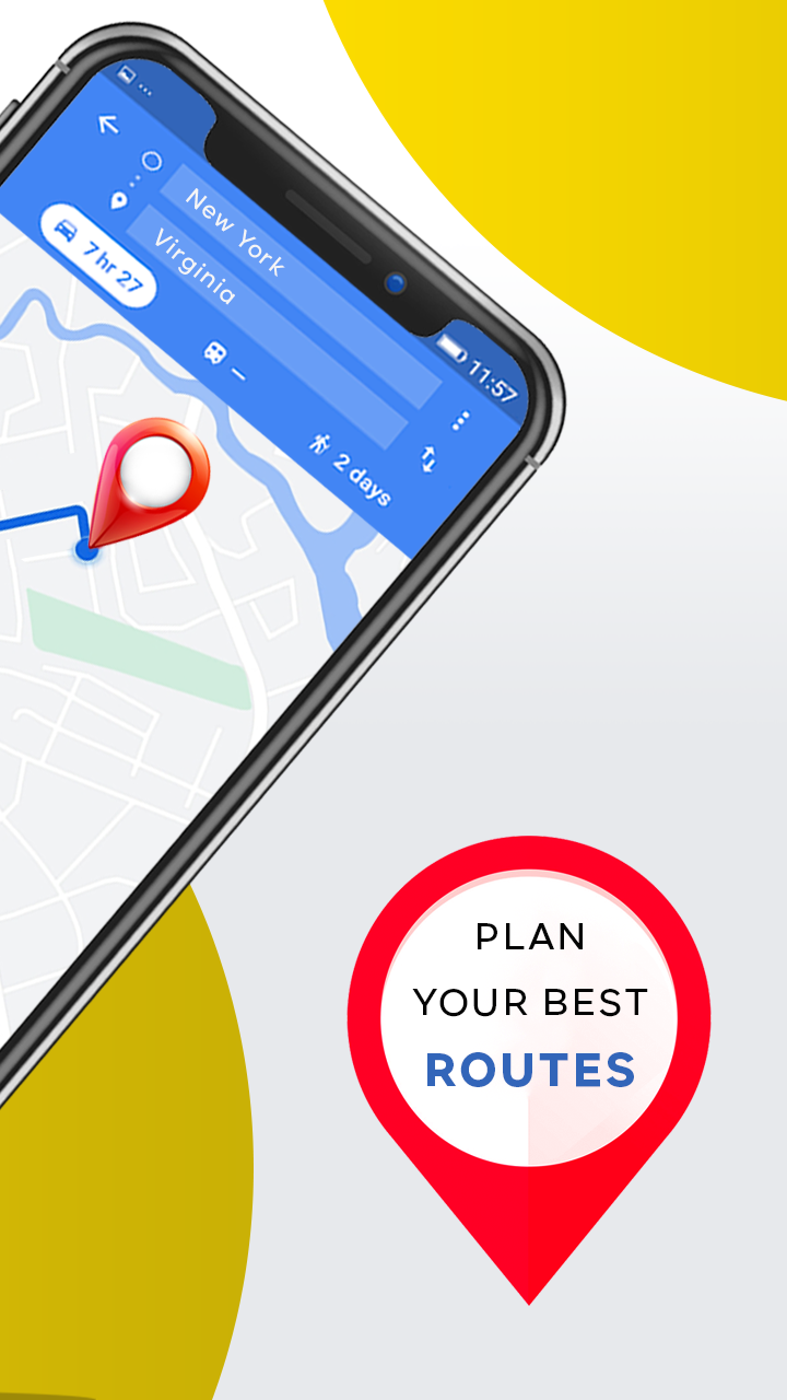 اسکرین شات 2 برنامه GPS Map Route Planner
