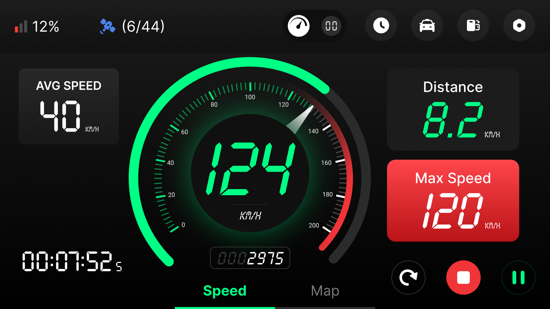 اسکرین شات 6 برنامه GPS Speedometer & Odometer App