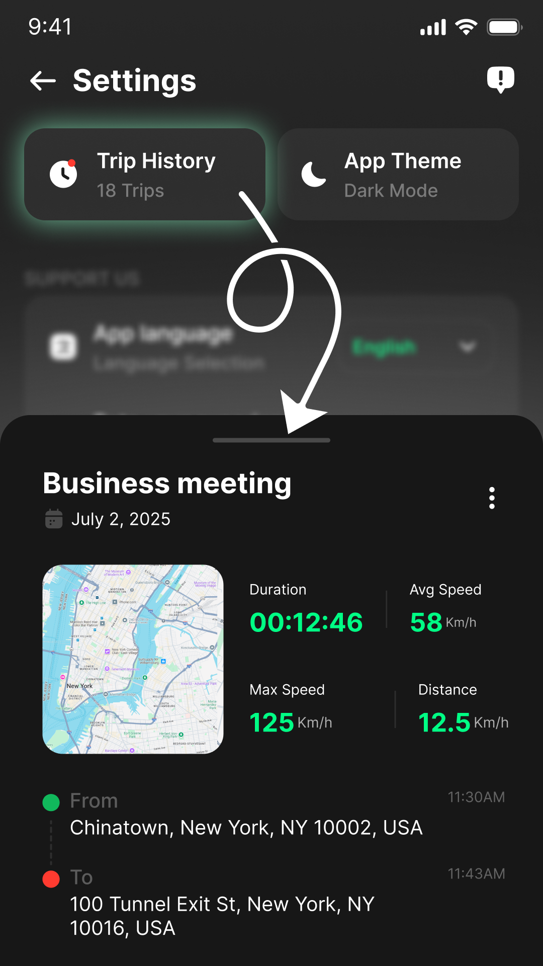 اسکرین شات 5 برنامه GPS Speedometer & Odometer App