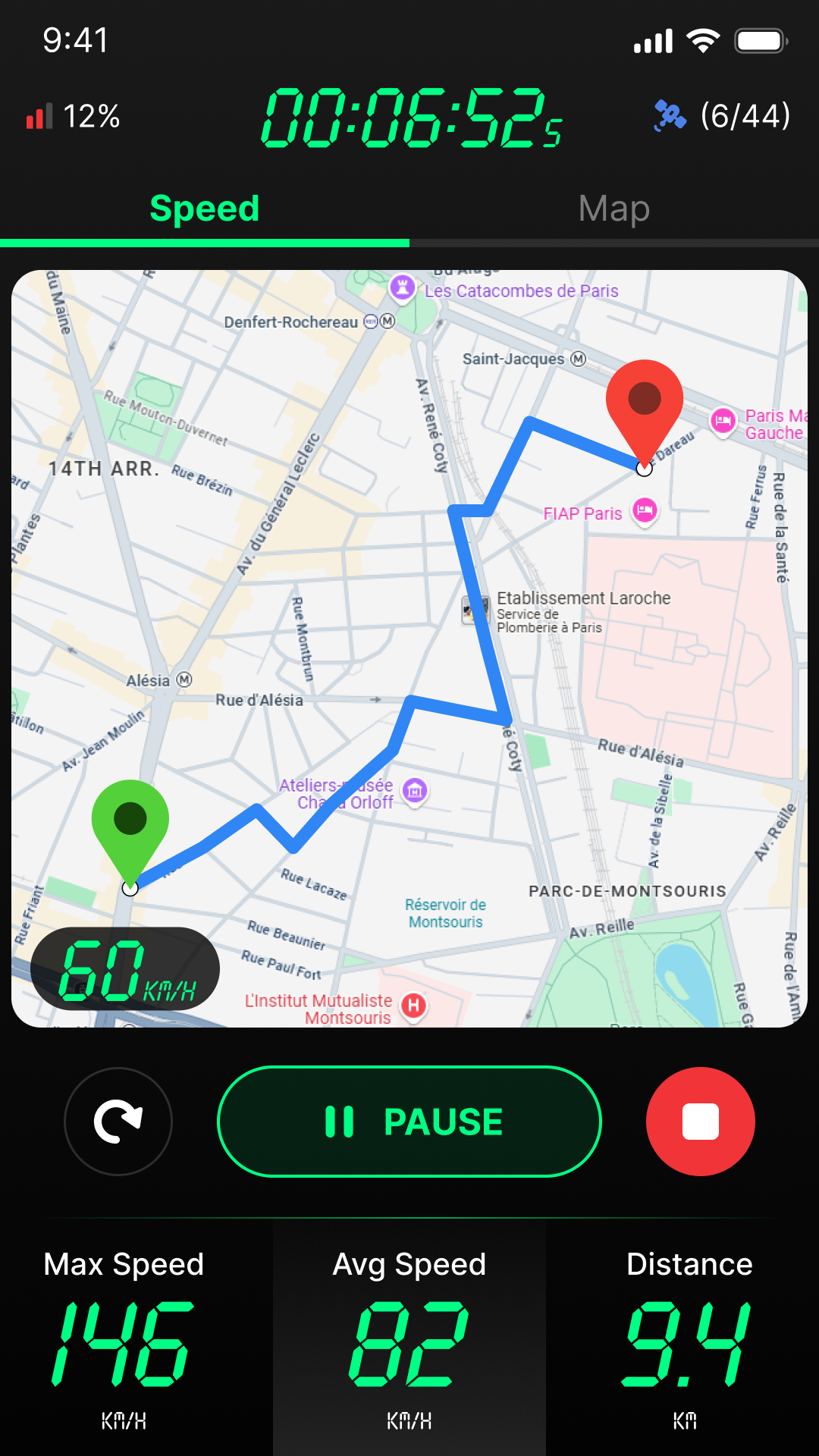 اسکرین شات 3 برنامه GPS Speedometer & Odometer App