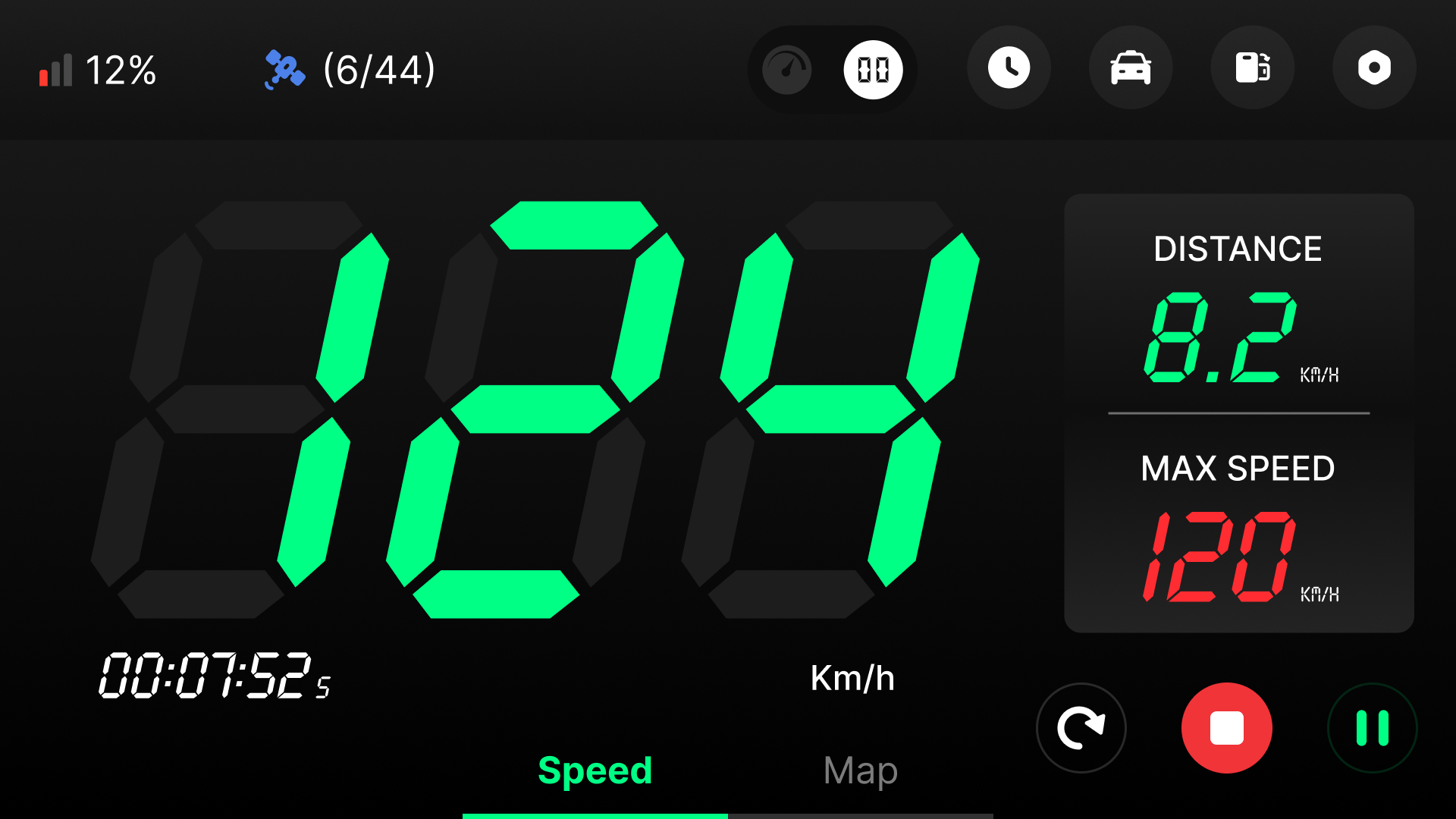 اسکرین شات 1 برنامه GPS Speedometer & Odometer App