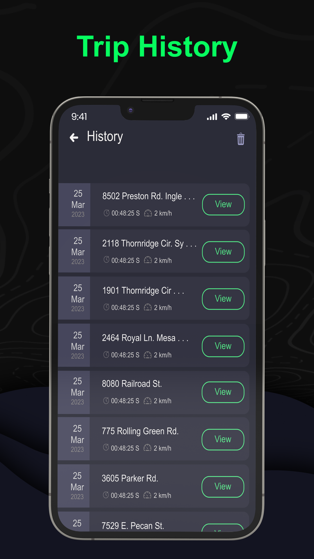 اسکرین شات 5 برنامه Odometer: GPS Speedometer App