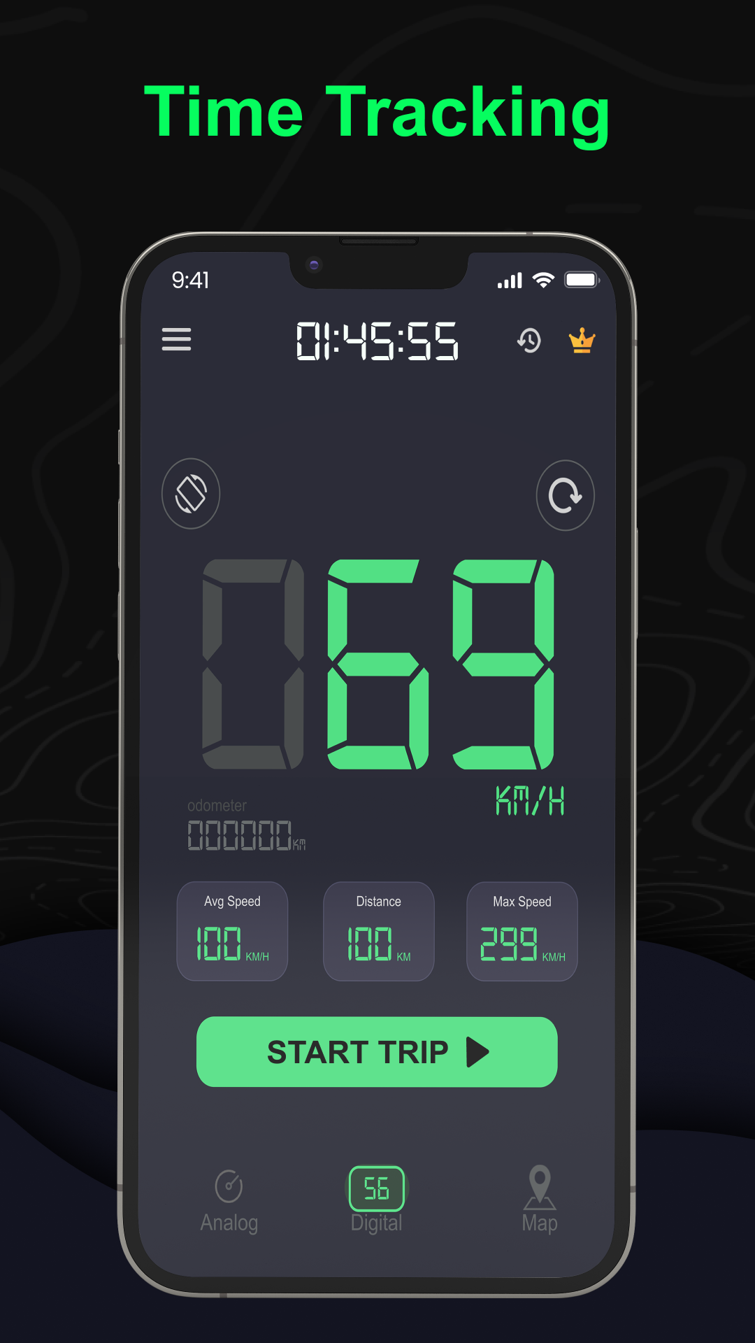 اسکرین شات 4 برنامه Odometer: GPS Speedometer App