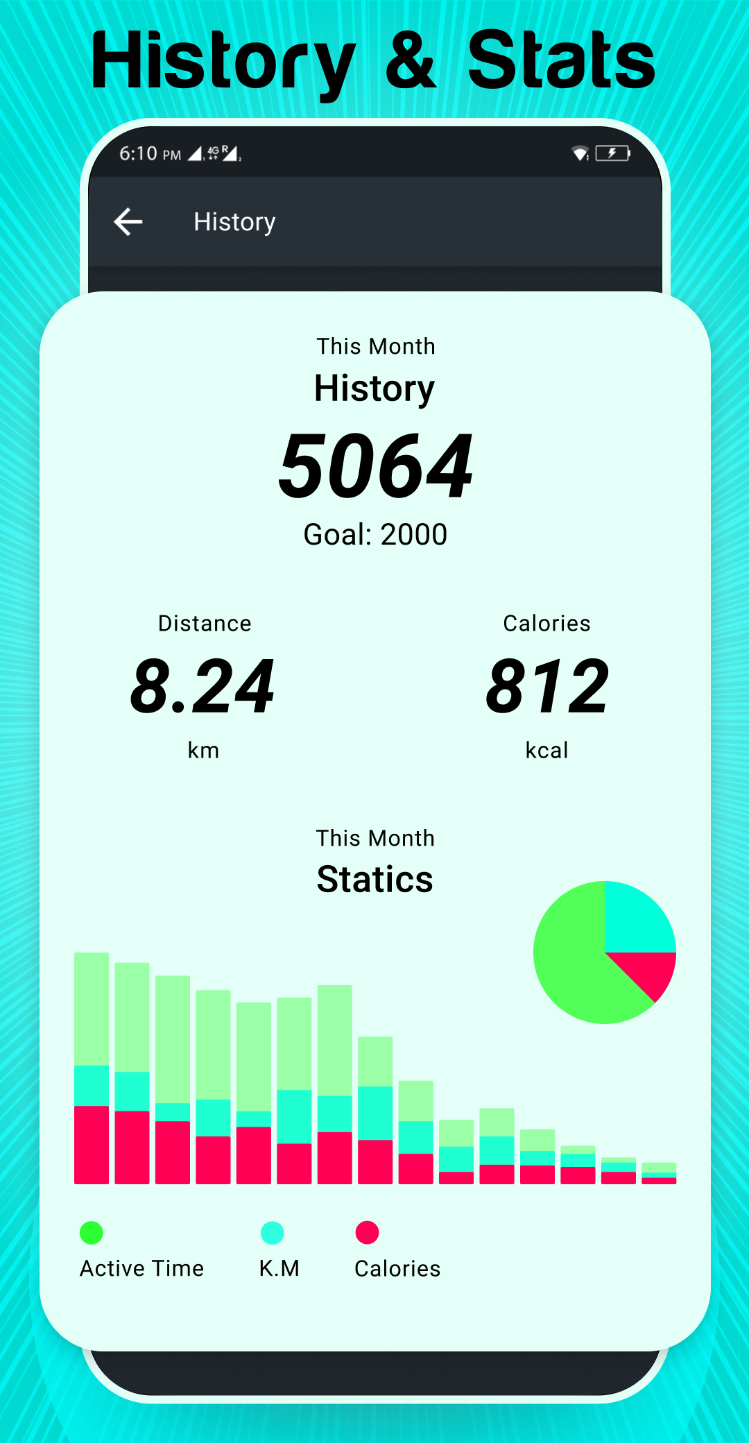 اسکرین شات 4 برنامه Step Counter - GPS Speedometer