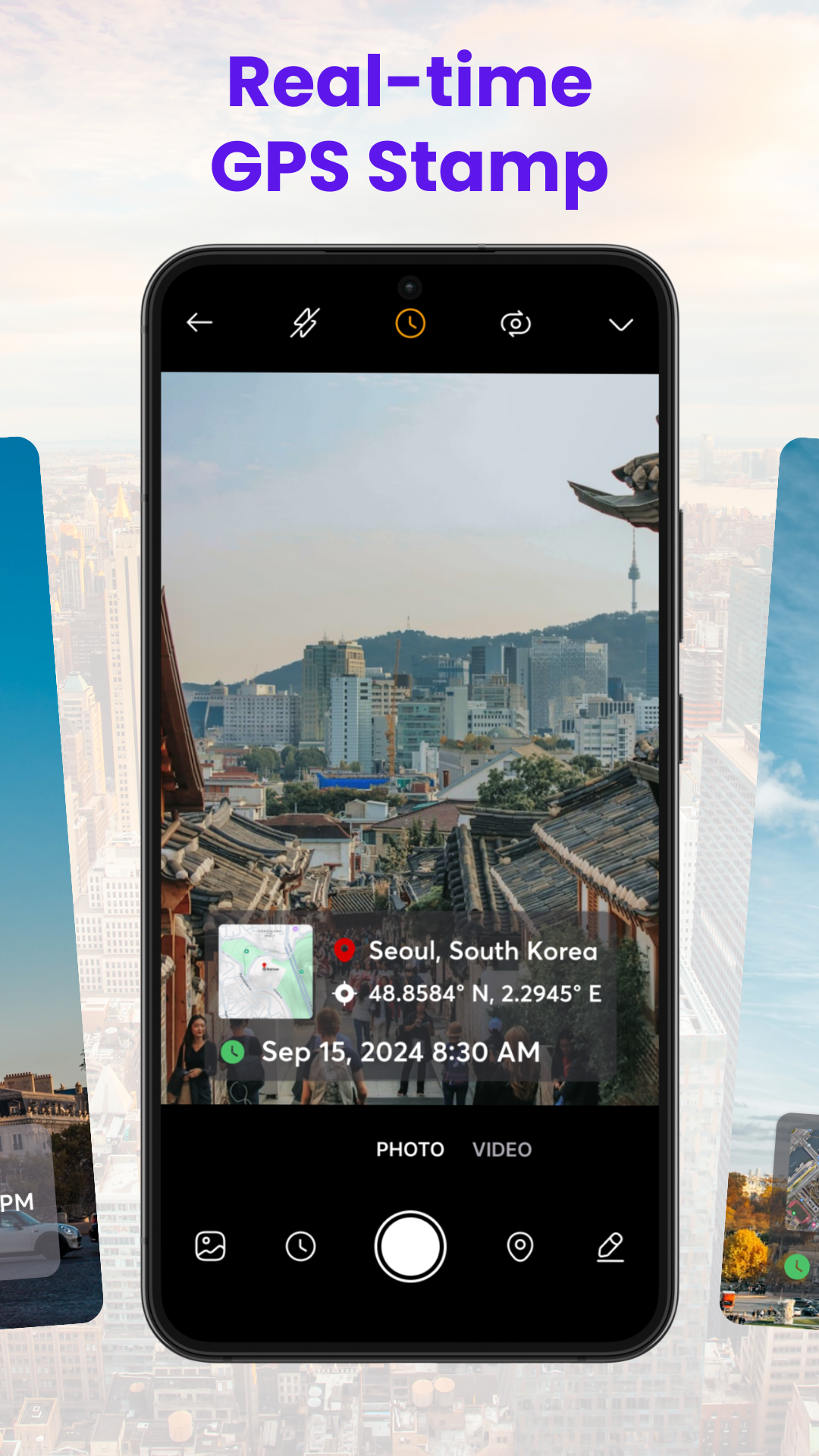اسکرین شات 2 برنامه GPS Camera - Timestamp Photo