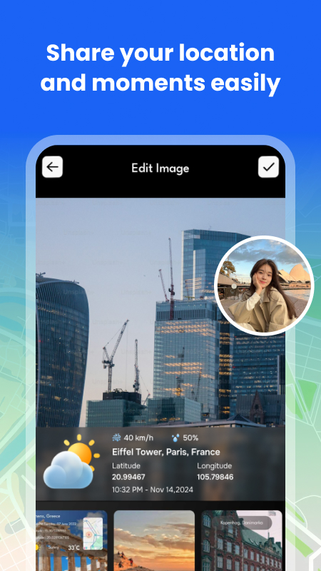 اسکرین شات 2 برنامه GPS Photo Location on Map