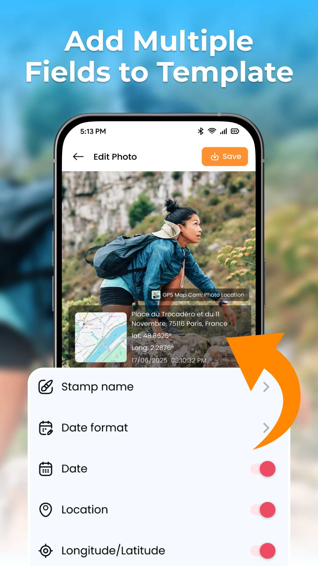 اسکرین شات 5 برنامه GPS Map Cam: Photo Location