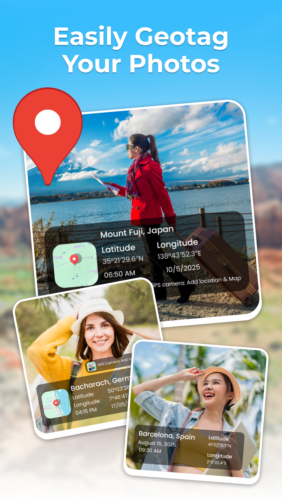 اسکرین شات 4 برنامه GPS Map Cam: Photo Location