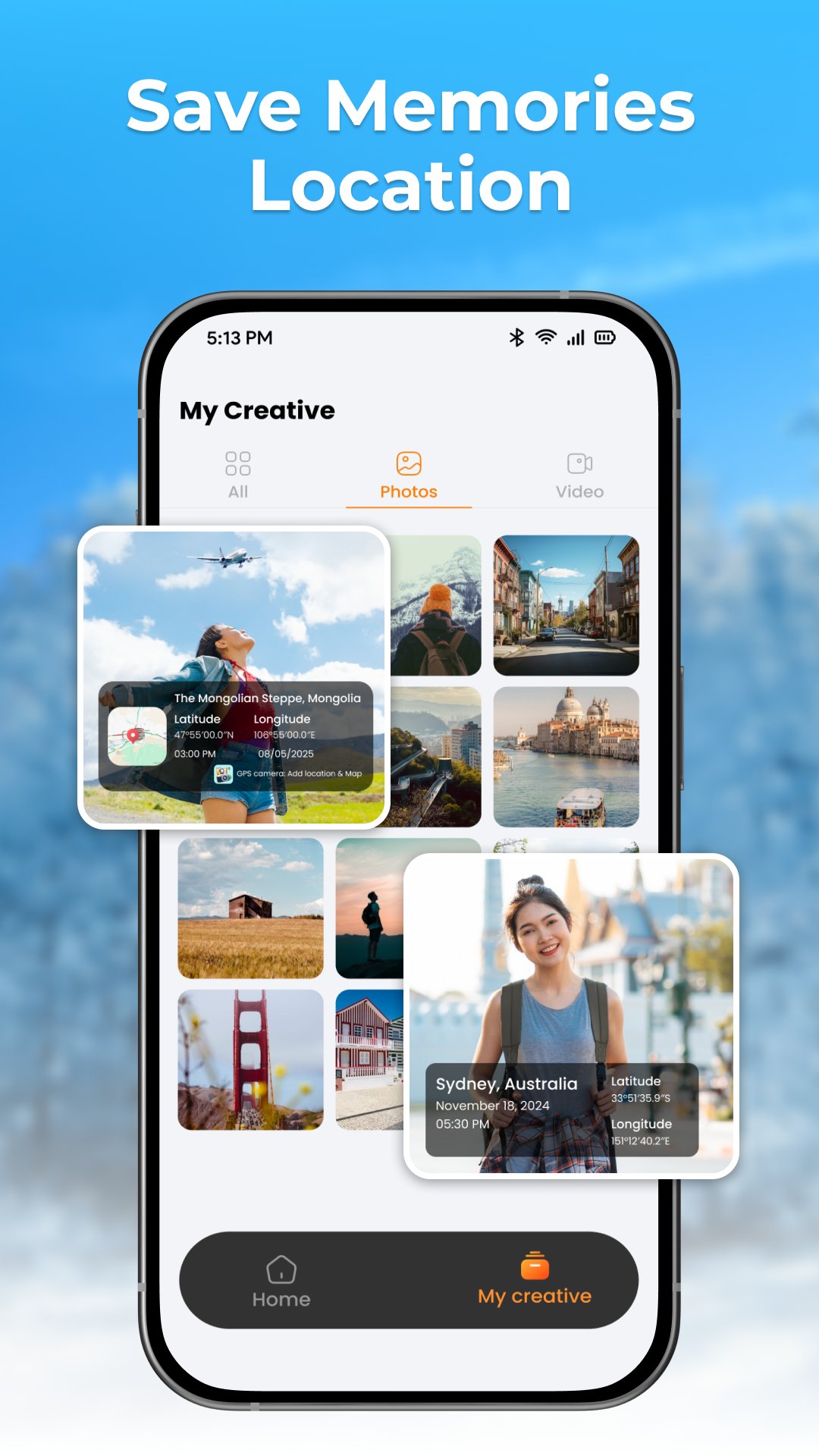 اسکرین شات 7 برنامه GPS Map Cam: Photo Location