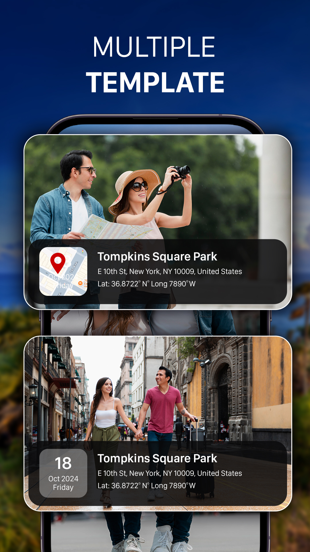 اسکرین شات 4 برنامه GPS Camera with Time Stamp