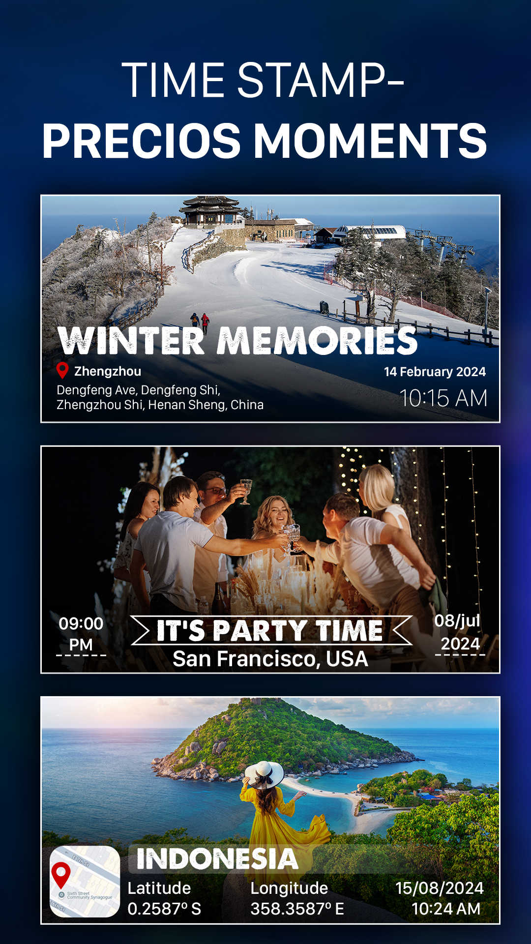 اسکرین شات 5 برنامه GPS Camera with Time Stamp