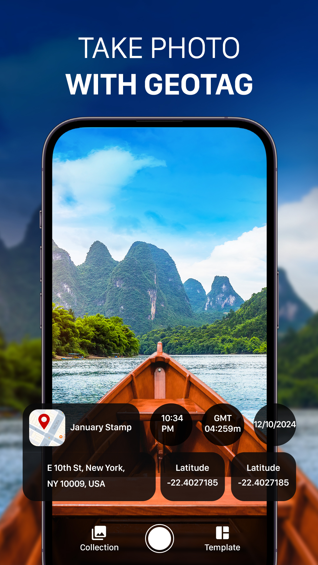 اسکرین شات 2 برنامه GPS Camera with Time Stamp
