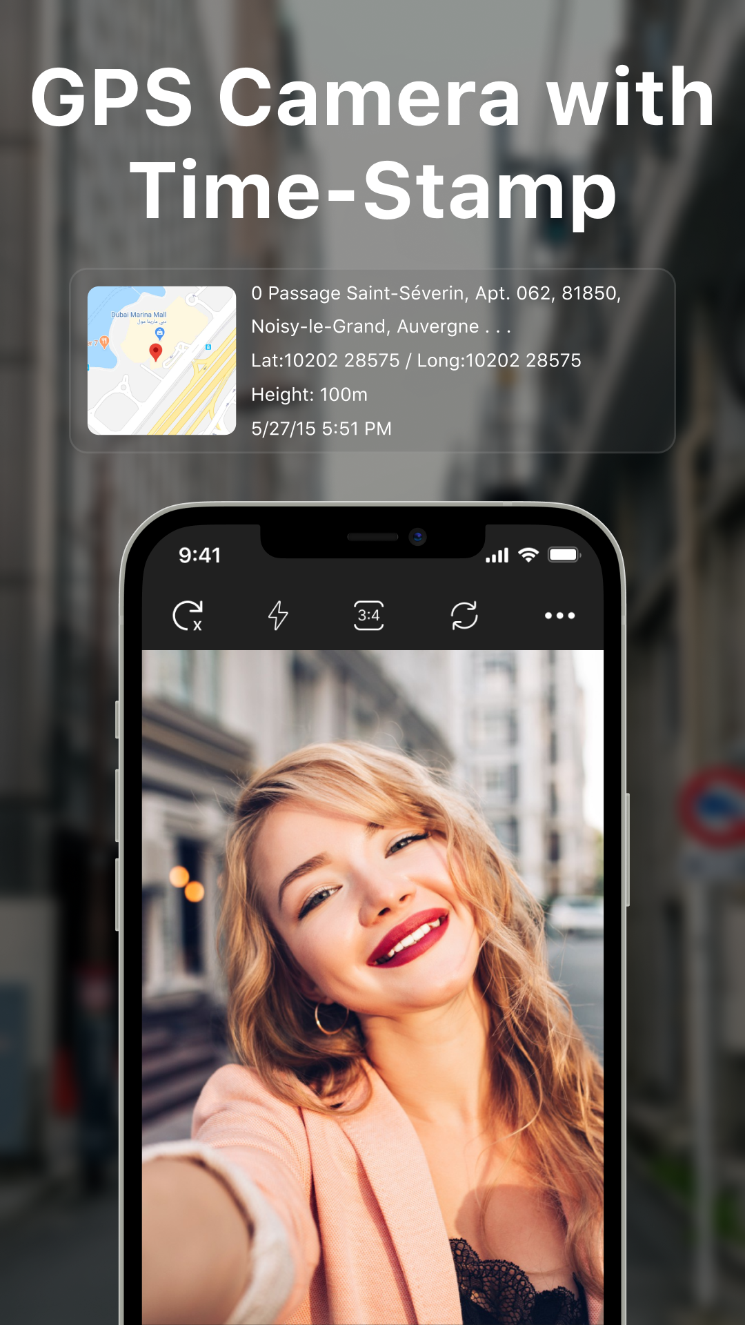 اسکرین شات 2 برنامه GPS Photo Location & Timestamp