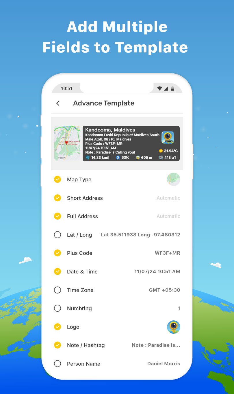 اسکرین شات 3 برنامه GPS Map Camera