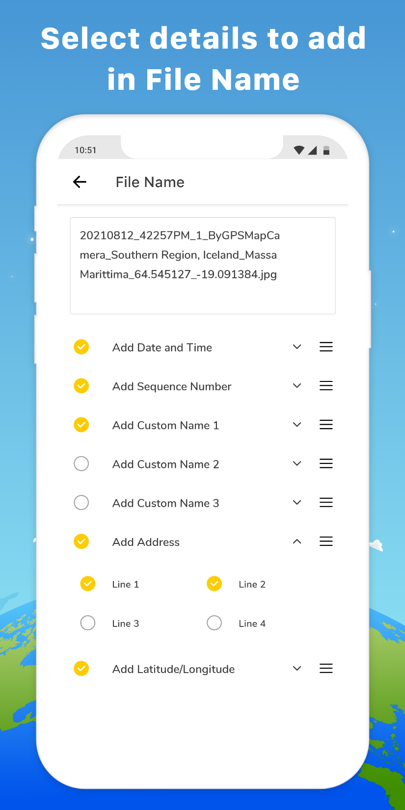 اسکرین شات 8 برنامه GPS Map Camera