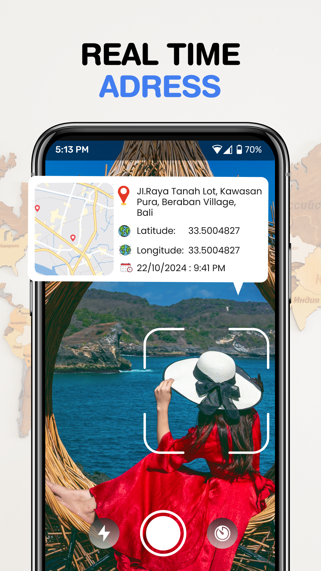 اسکرین شات 2 برنامه GPS Location - Map Camera