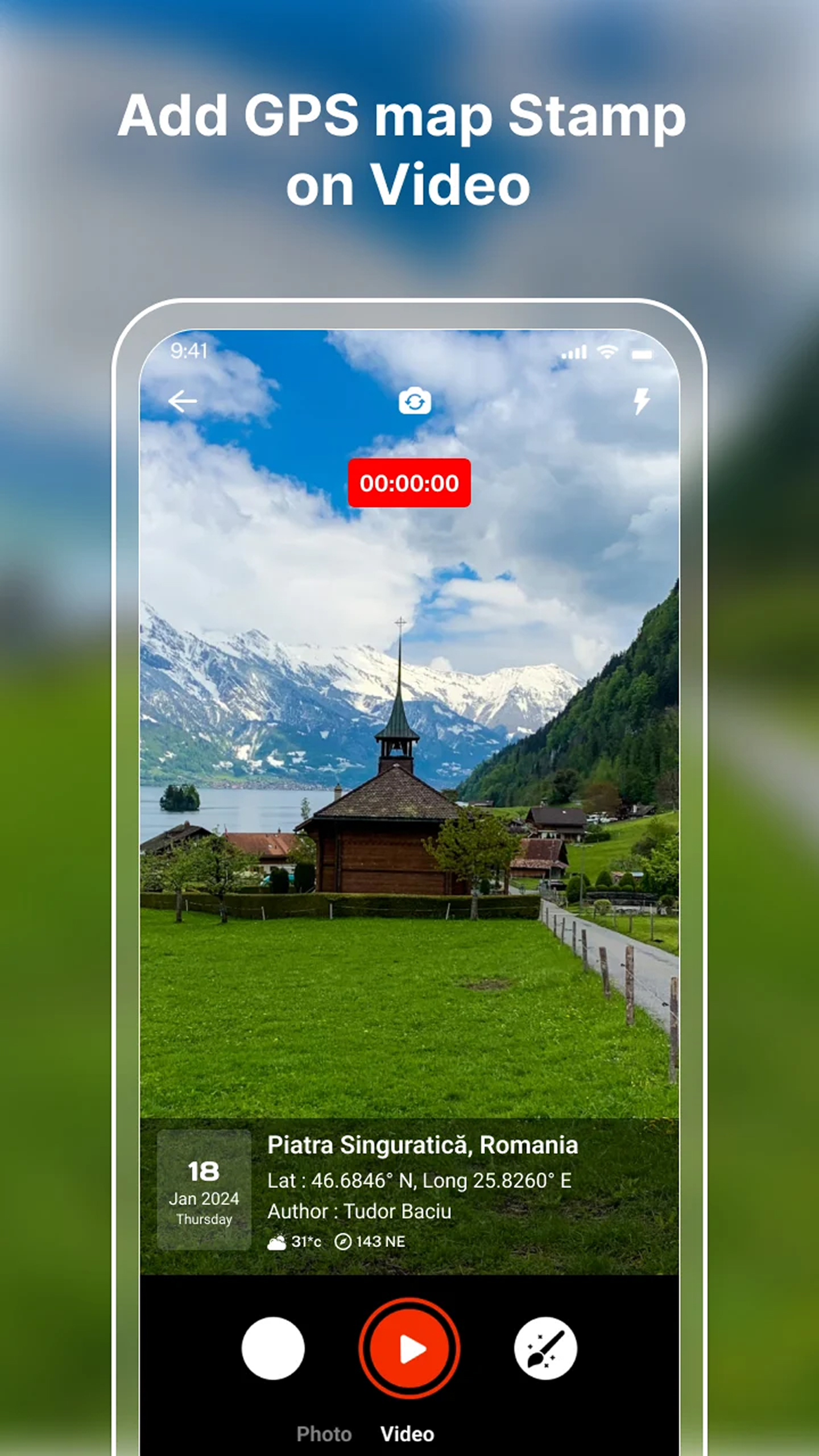 اسکرین شات 2 برنامه GPS Camera Photo and Video Map