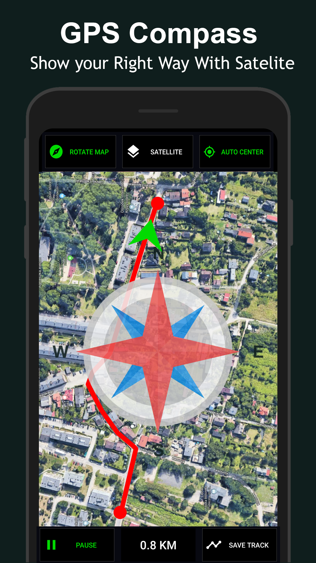 اسکرین شات 4 برنامه GPS Compass Direction finder