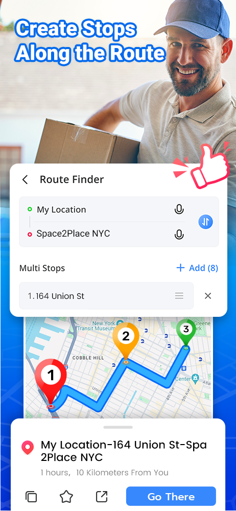 اسکرین شات 2 برنامه GPS - Multi-Stop Route Planner