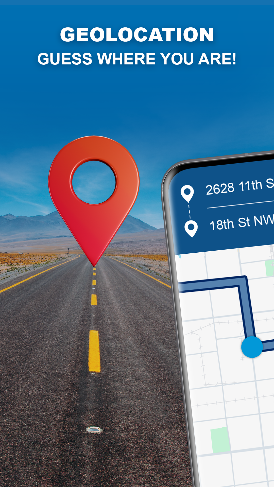 اسکرین شات 2 برنامه GPS Navigation: Road Map Route