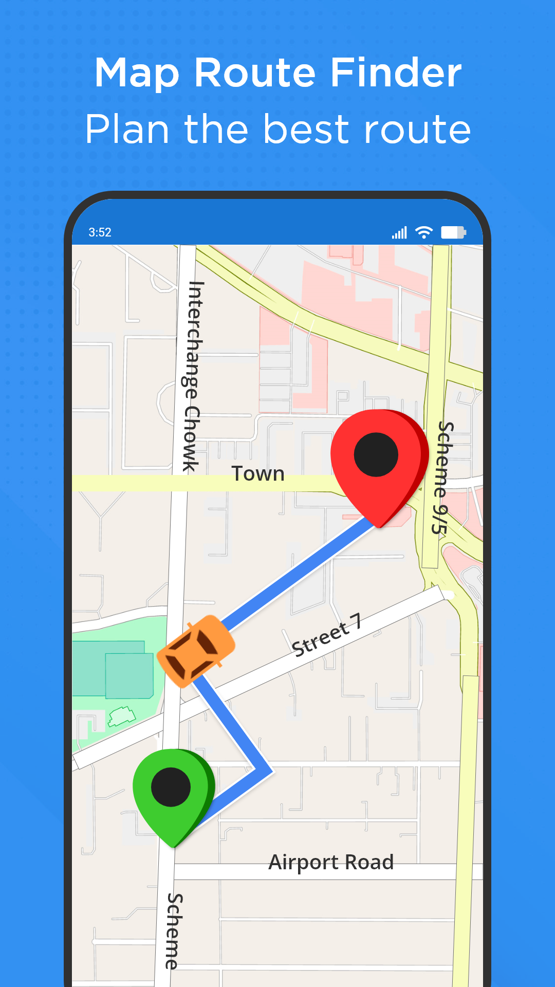اسکرین شات 1 برنامه Easy Route Finder & Voice Maps