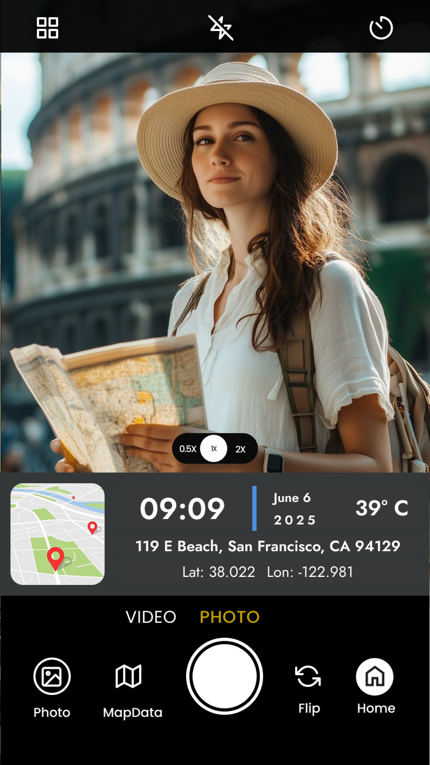 اسکرین شات 5 برنامه GPS Map Camera, Photo Stamp