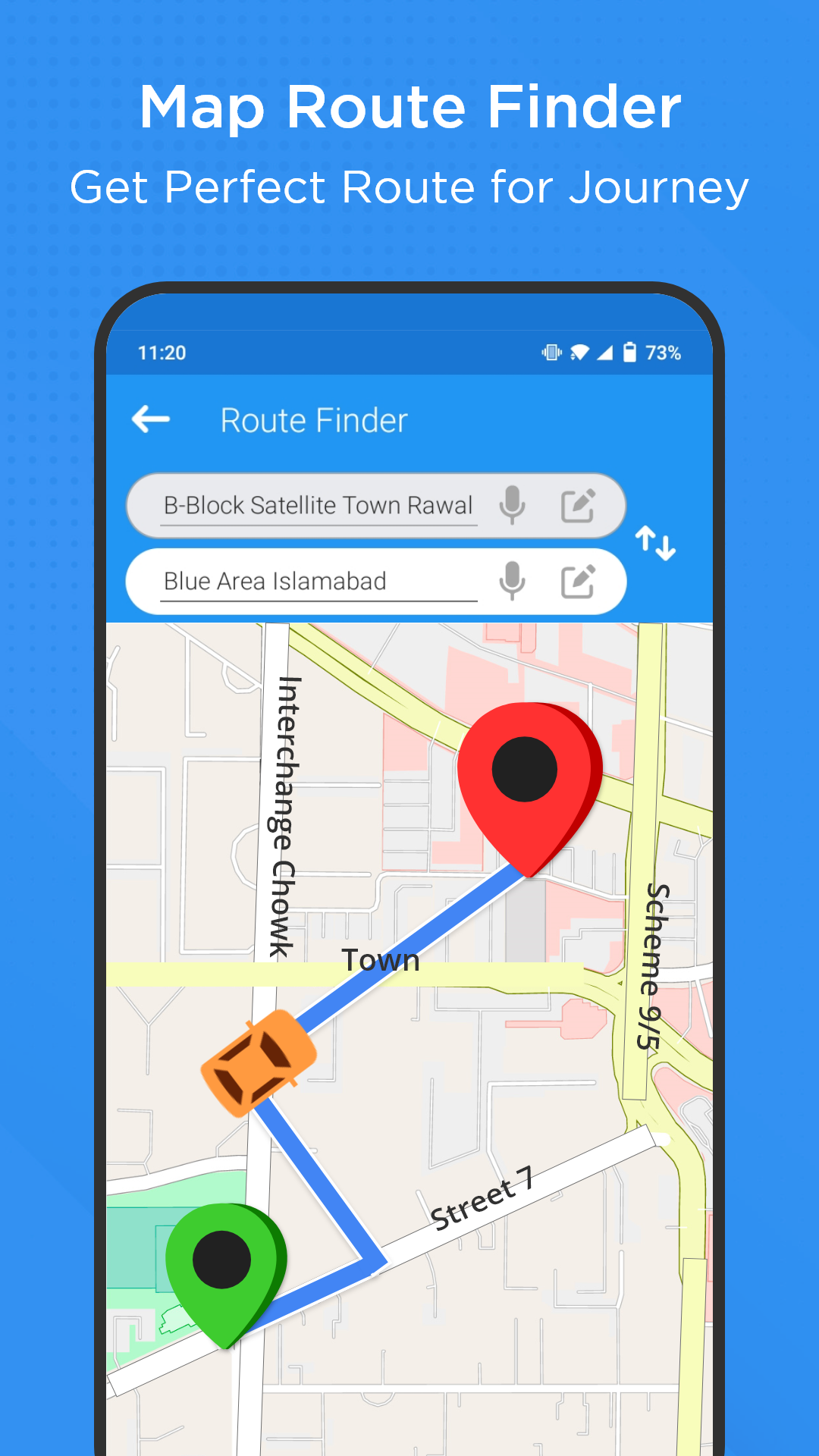 اسکرین شات 4 برنامه Easy Route Finder & Voice Maps