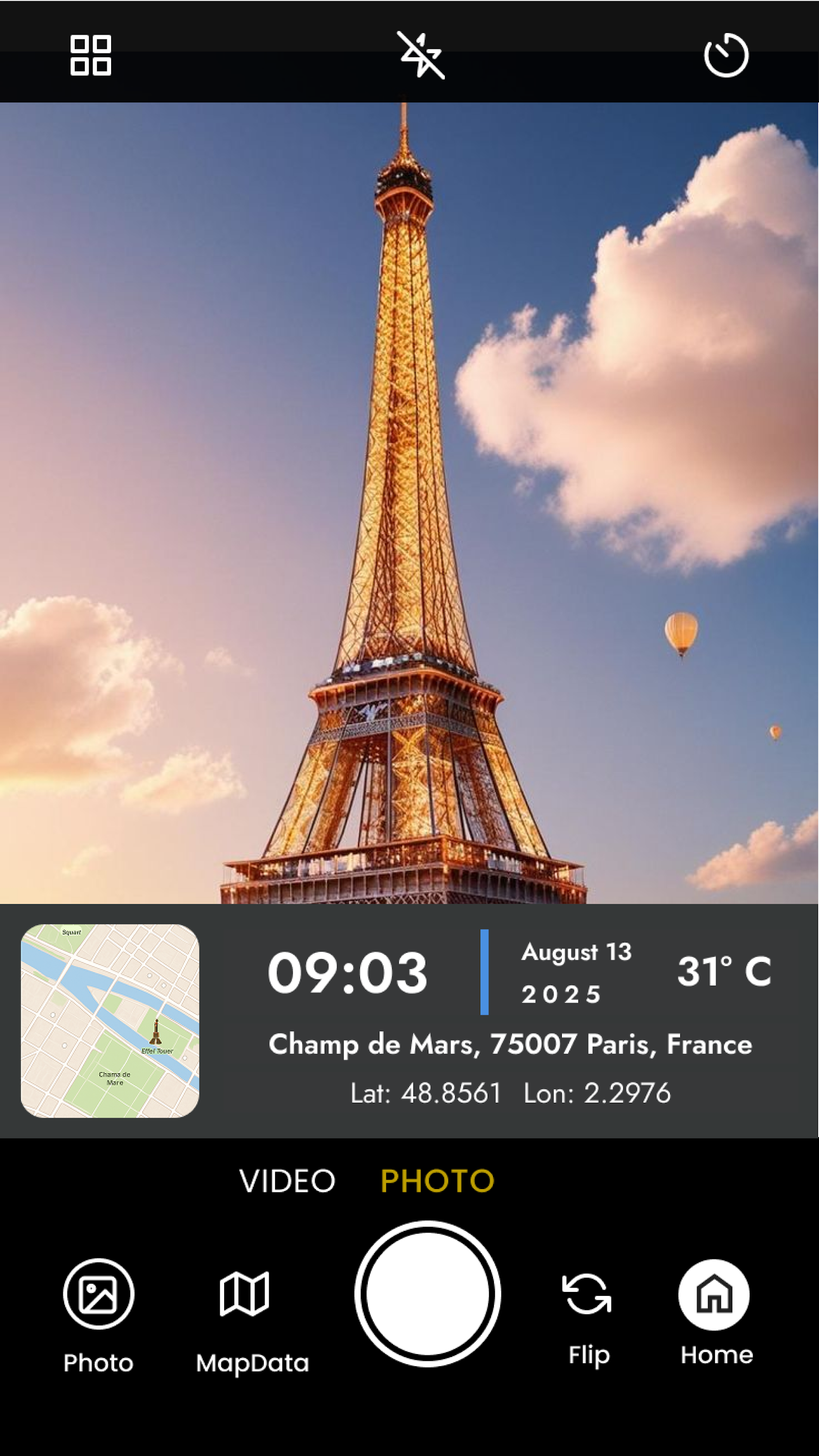 اسکرین شات 6 برنامه GPS Map Camera, Photo Stamp