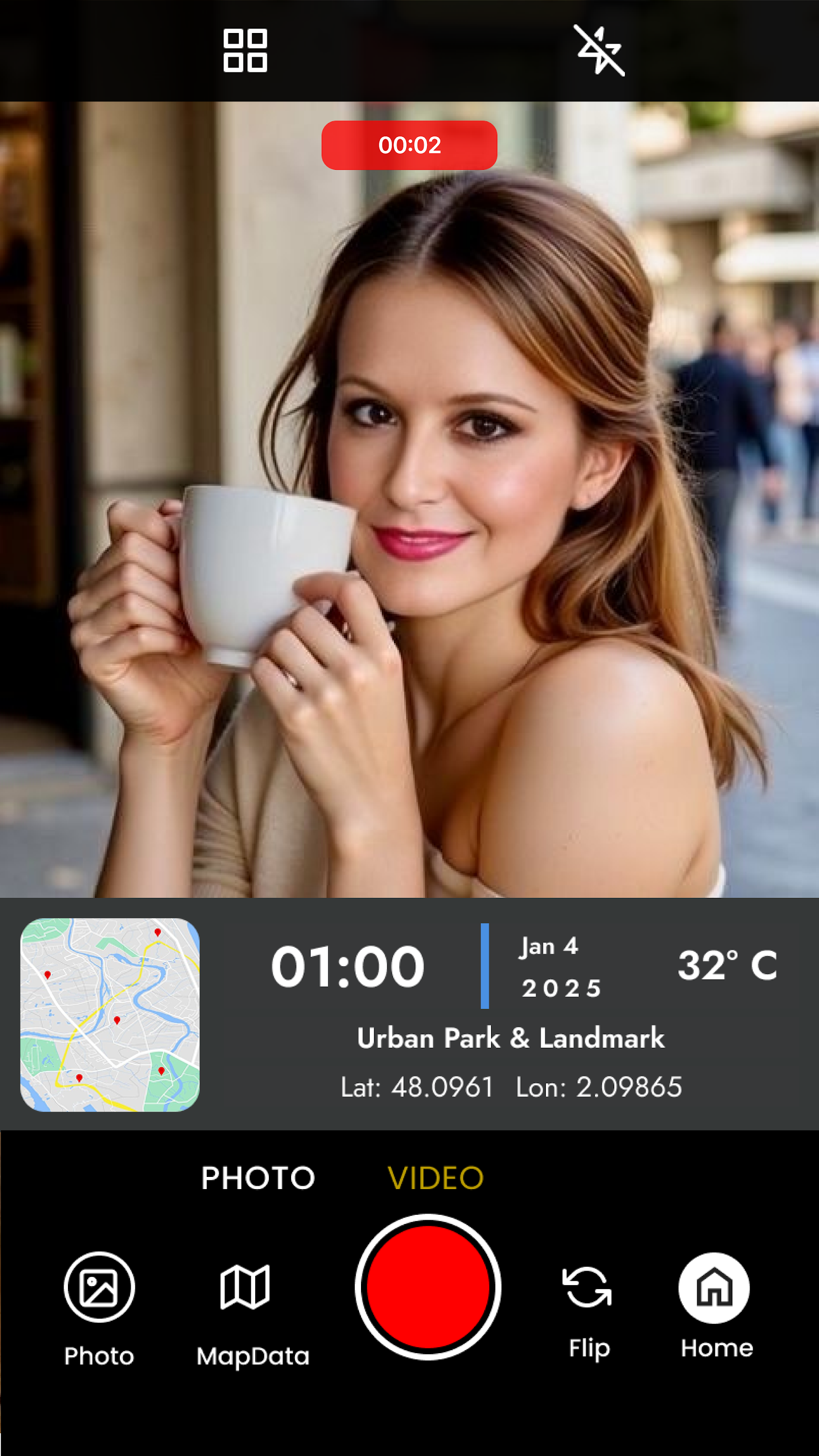 اسکرین شات 2 برنامه GPS Map Camera, Photo Stamp