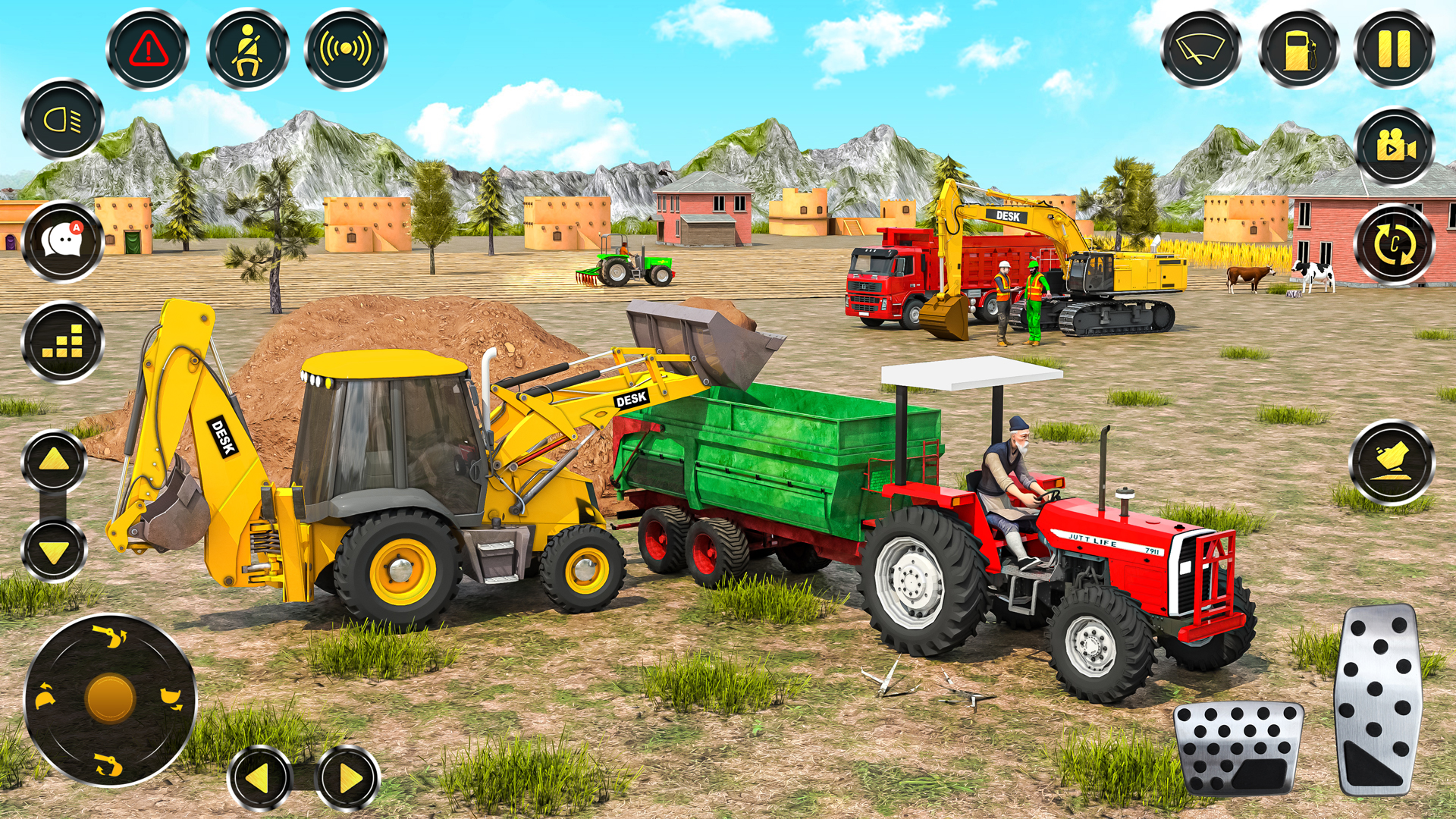 اسکرین شات 1 بازی Real JCB Backhoe Loader Game