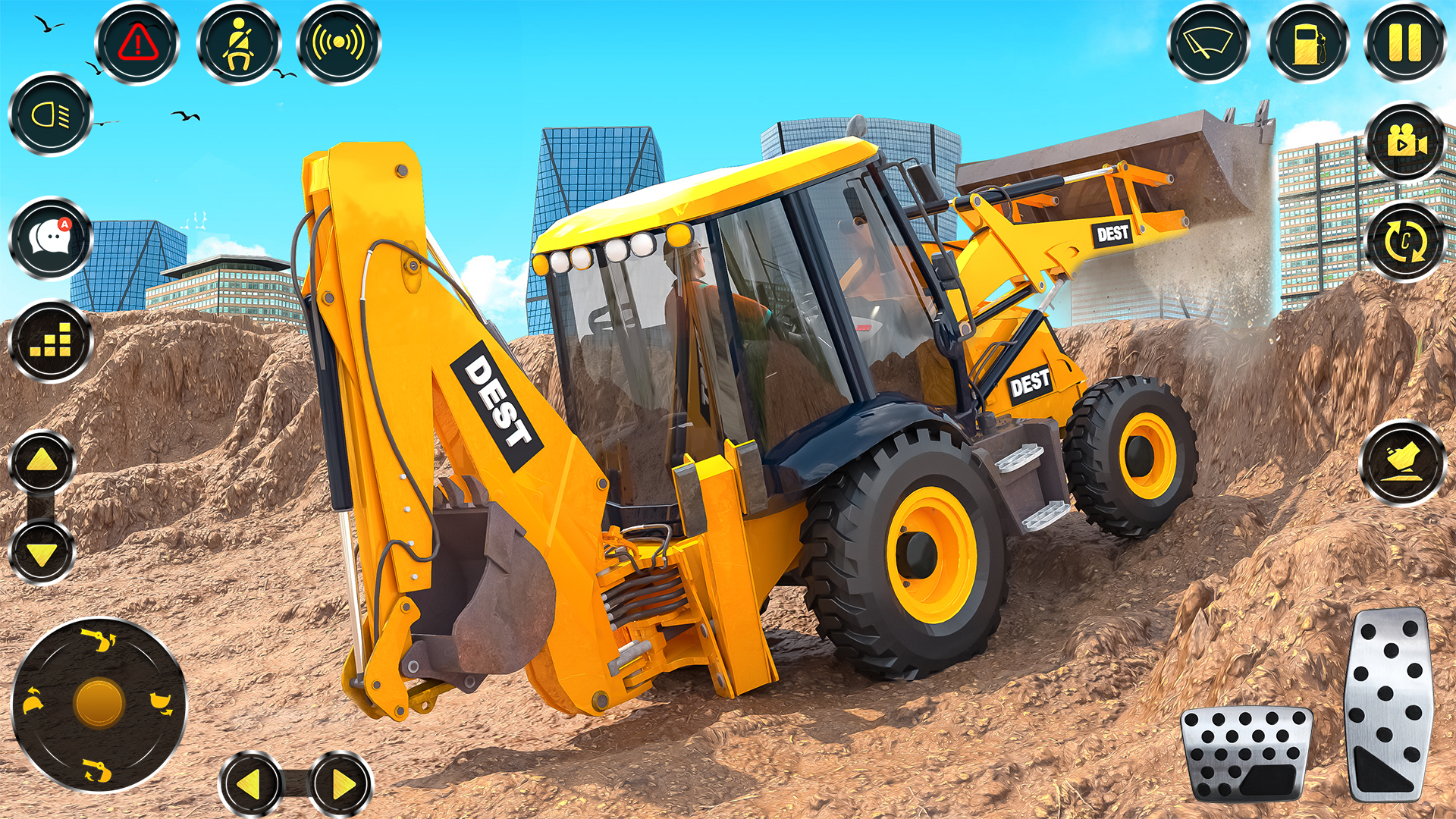 اسکرین شات 2 بازی Real JCB Backhoe Loader Game