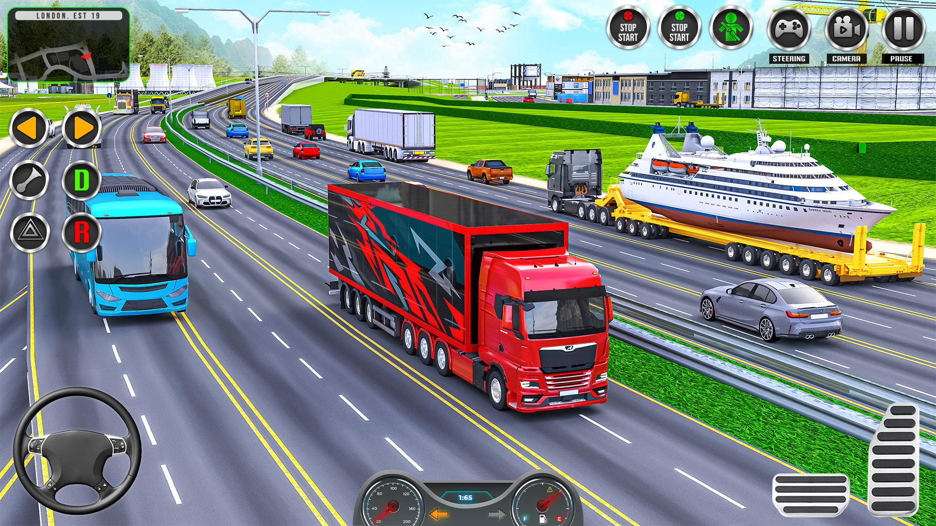 اسکرین شات 6 بازی Machinery Cargo truck Game