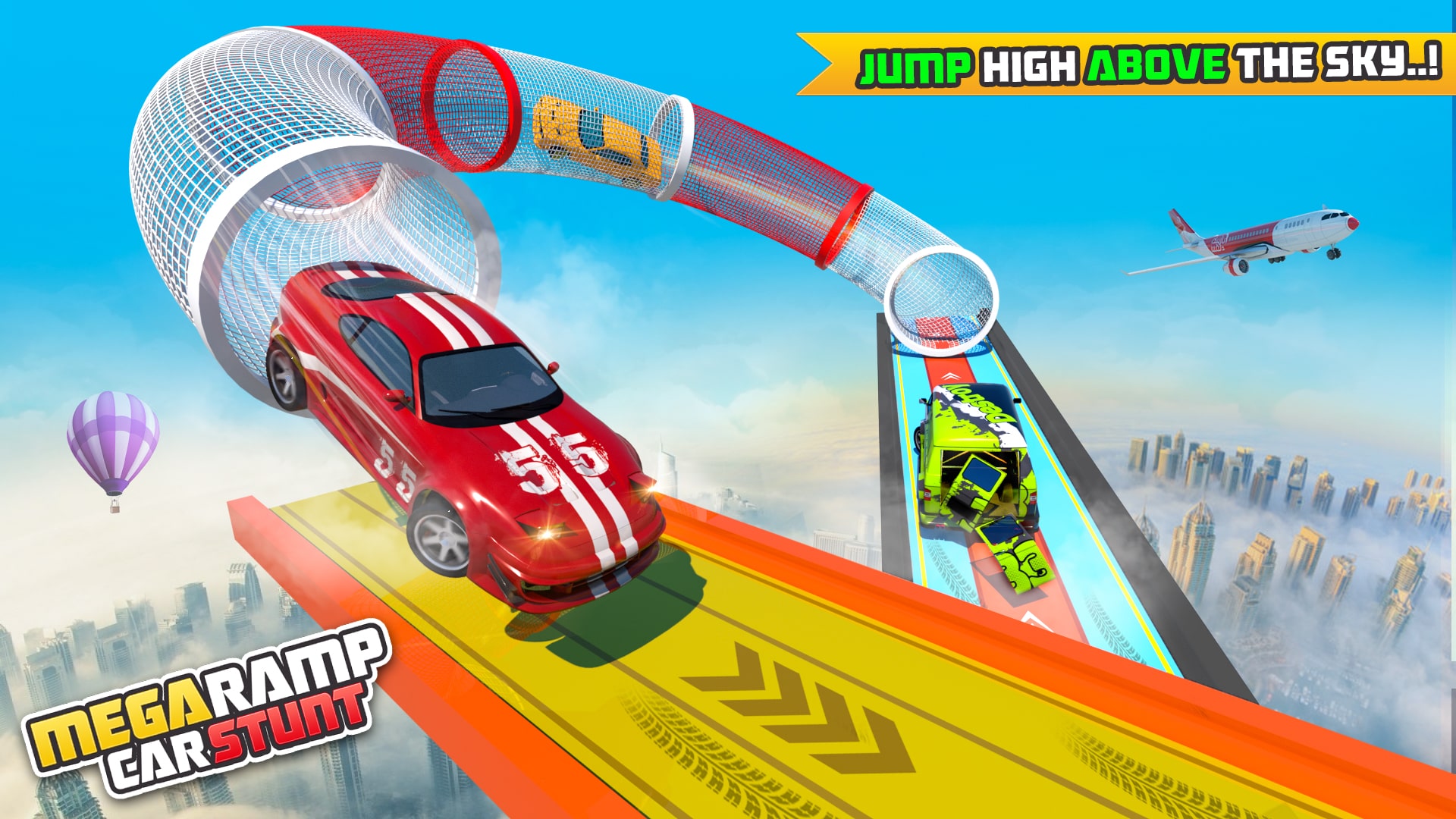 اسکرین شات 3 بازی Ramp Drive Car Games: 3D Stunt