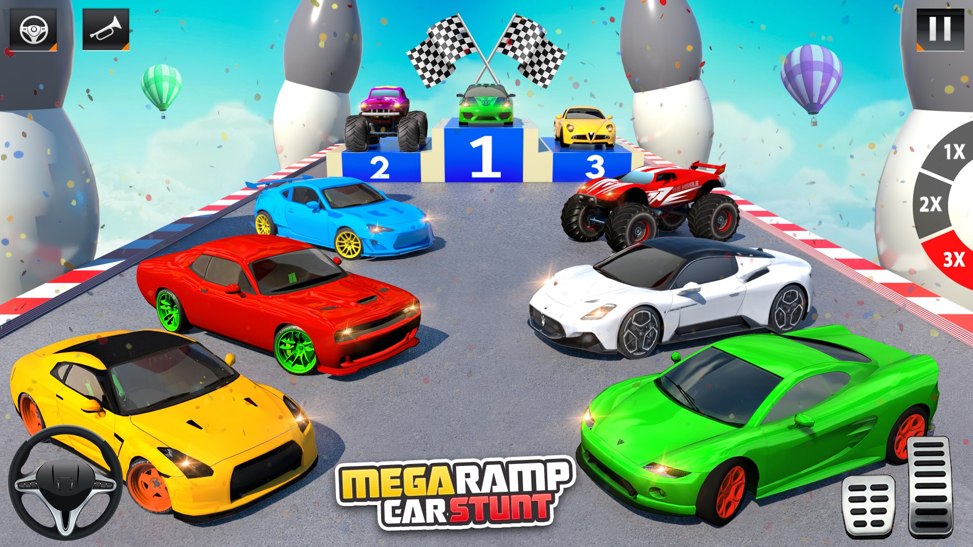 اسکرین شات 1 بازی Ramp Drive Car Games: 3D Stunt