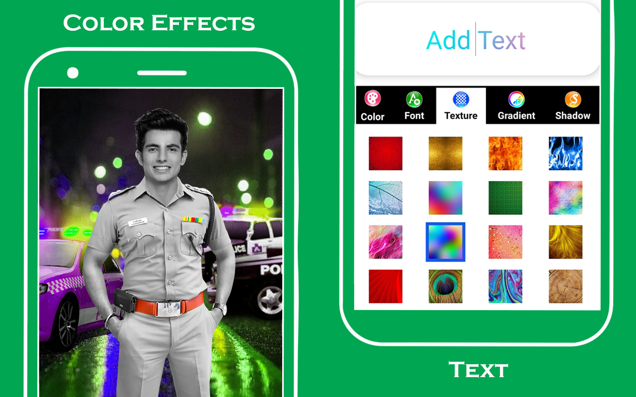 اسکرین شات 4 برنامه Men police suit photo editor