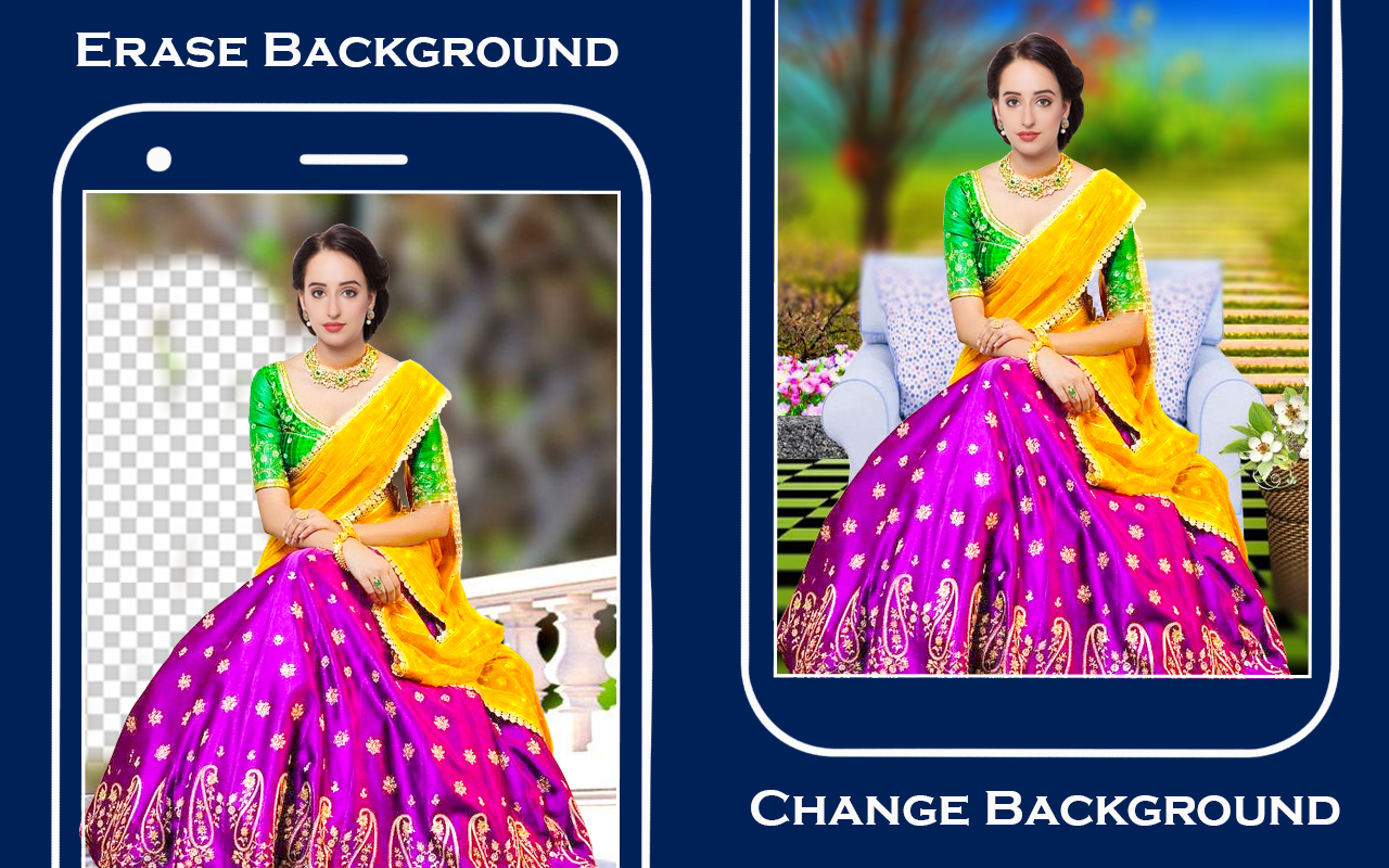 اسکرین شات 2 برنامه Bridal lehenga saree editor
