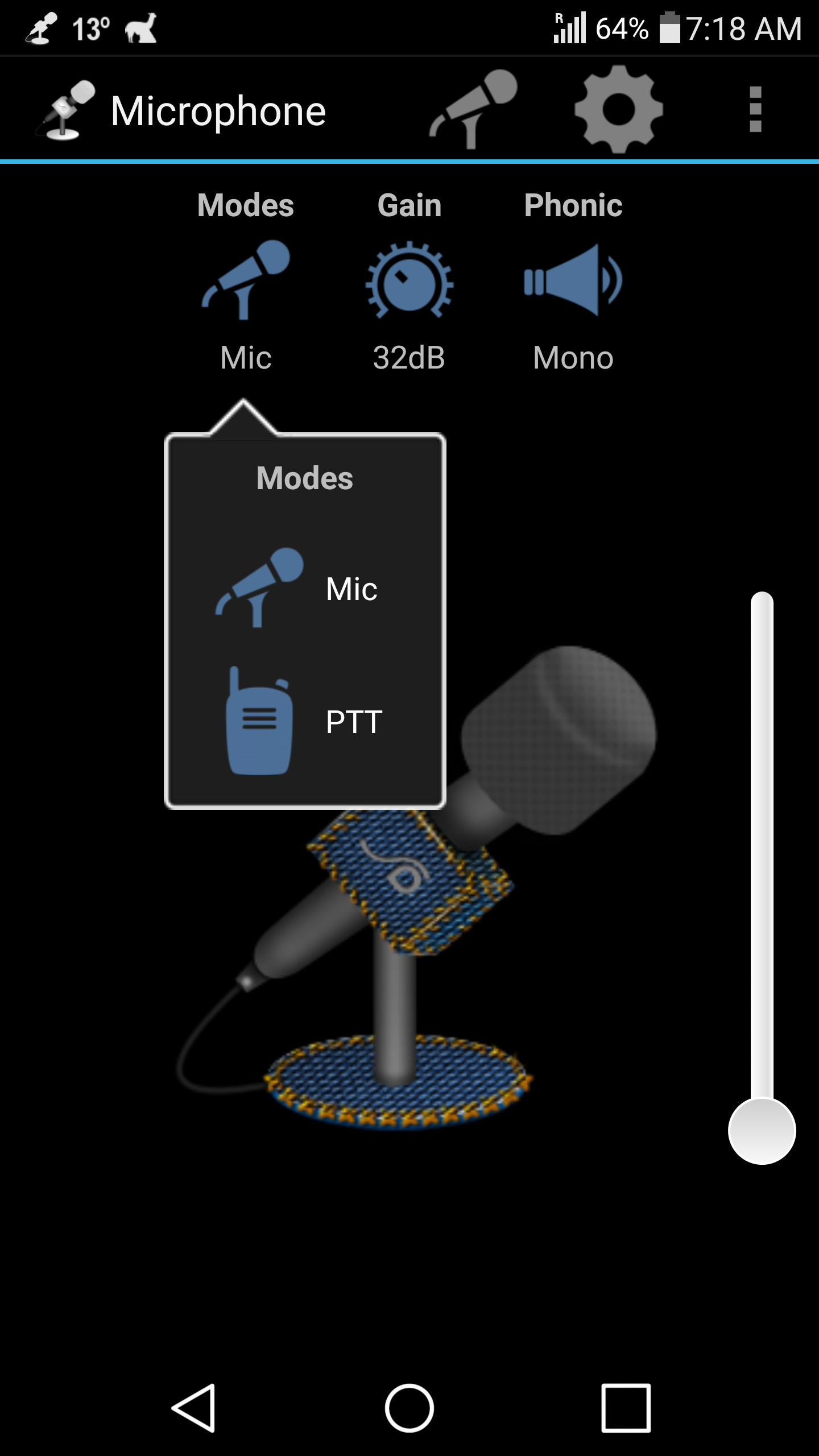 اسکرین شات 1 برنامه Microphone