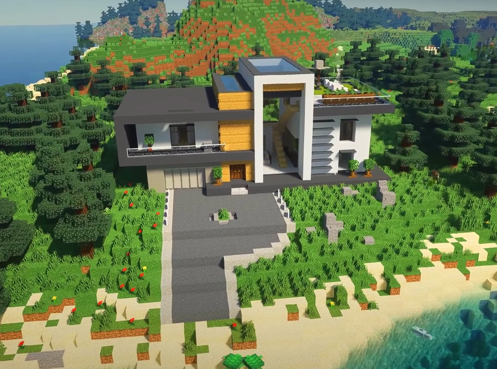 اسکرین شات 1 برنامه Modern House Map Mod