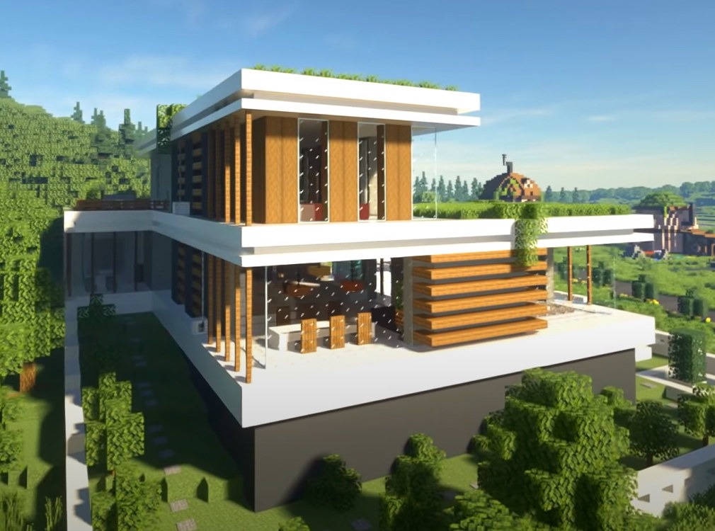 اسکرین شات 4 برنامه Modern House Map Mod