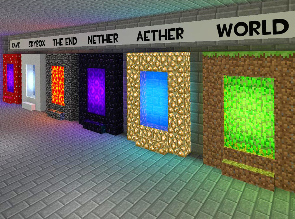 اسکرین شات 1 برنامه More Portals Mod Addon